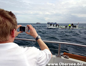 Börteboot vor Helgoland